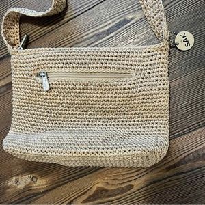 The Sak Tan Crochet Crossbody Bag